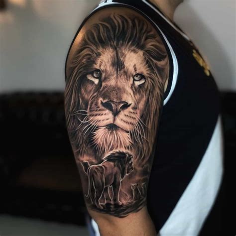 amazing lion tattoo